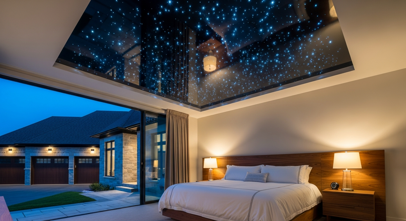 Professional star sky ceiling installation project completed by RenoHouse in Milton — quality workmanship guaranteed