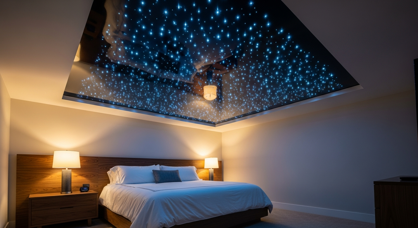 Mississauga star sky ceiling installation portfolio sample — finished by licensed RenoHouse crew