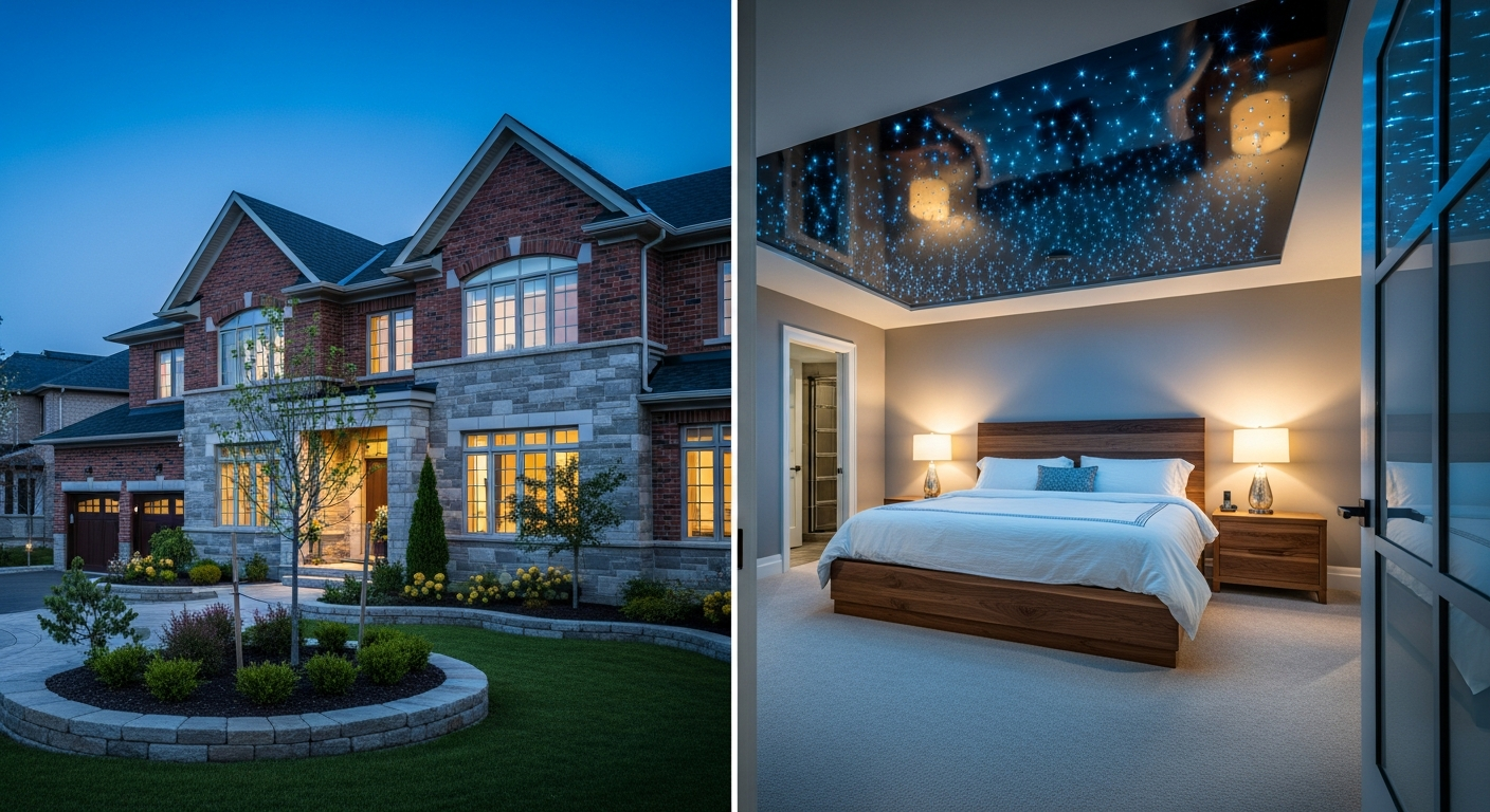 Professional star sky ceiling installation project completed by RenoHouse in Stouffville — quality workmanship guaranteed
