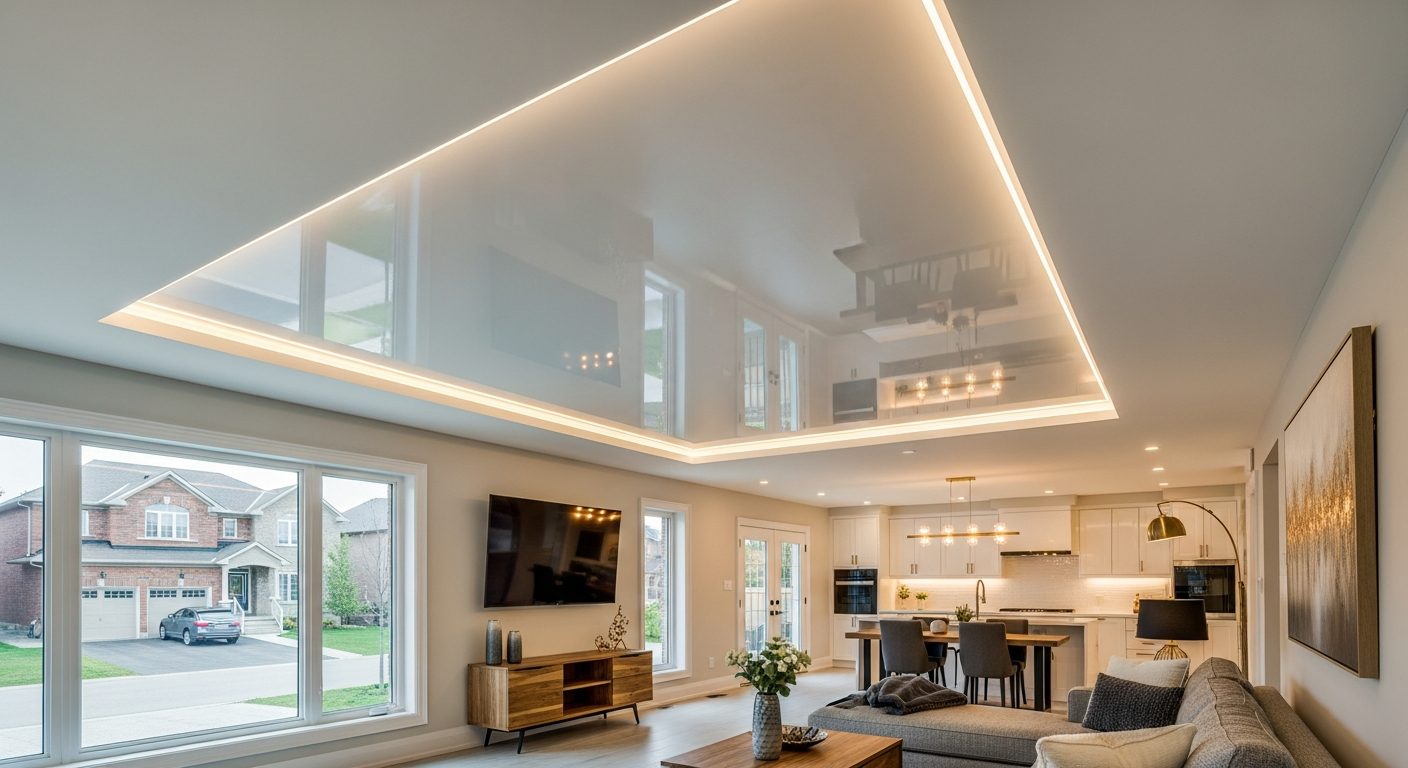 Stretch Ceilings experts in Brampton โ quality work backed by warranty