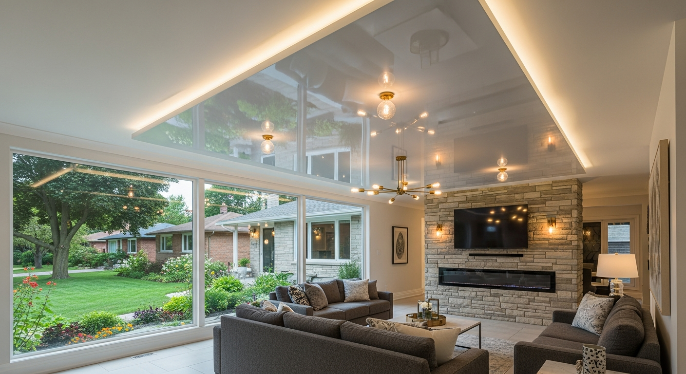 Get stretch ceilings done in Burlington โ RenoHouse licensed team