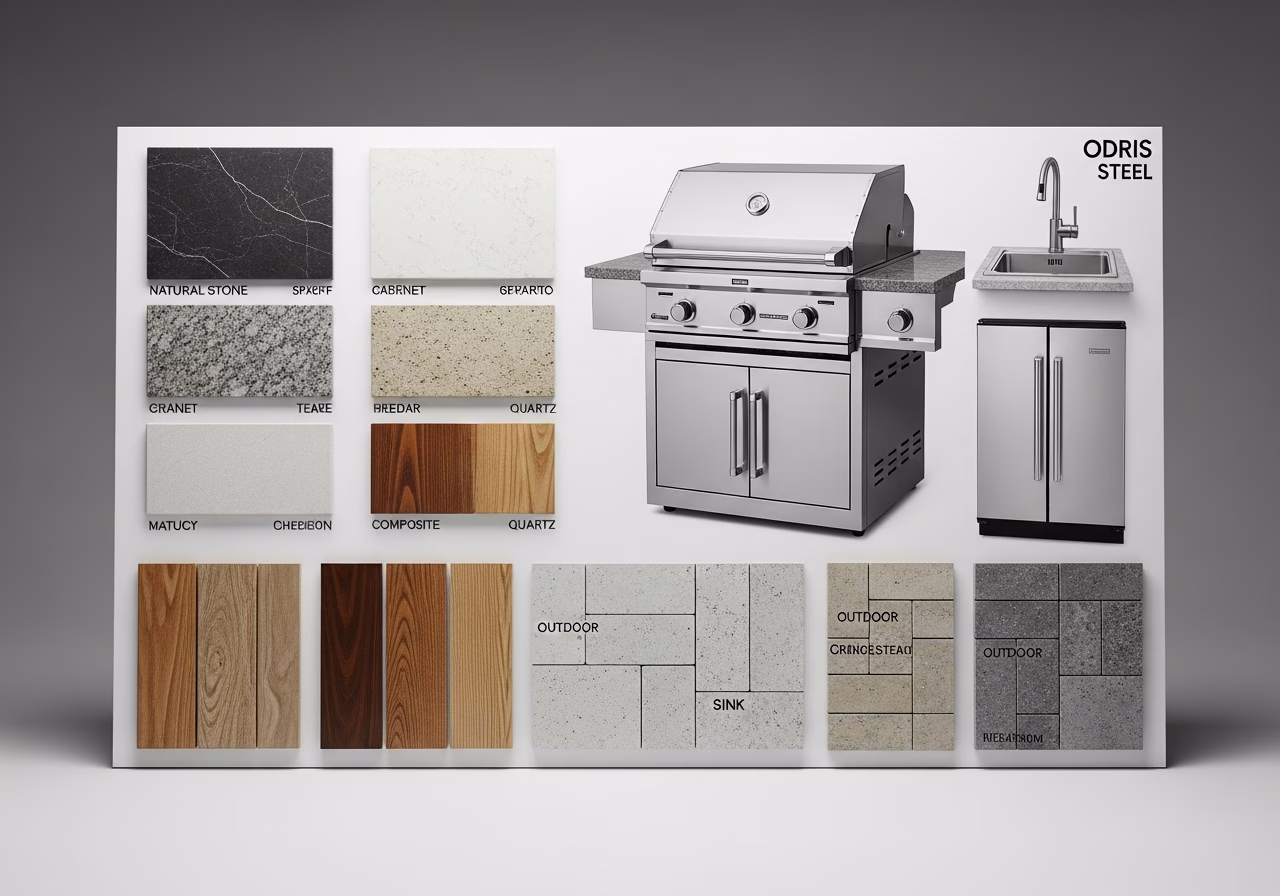 Outdoor Kitchen Build brand and material comparison