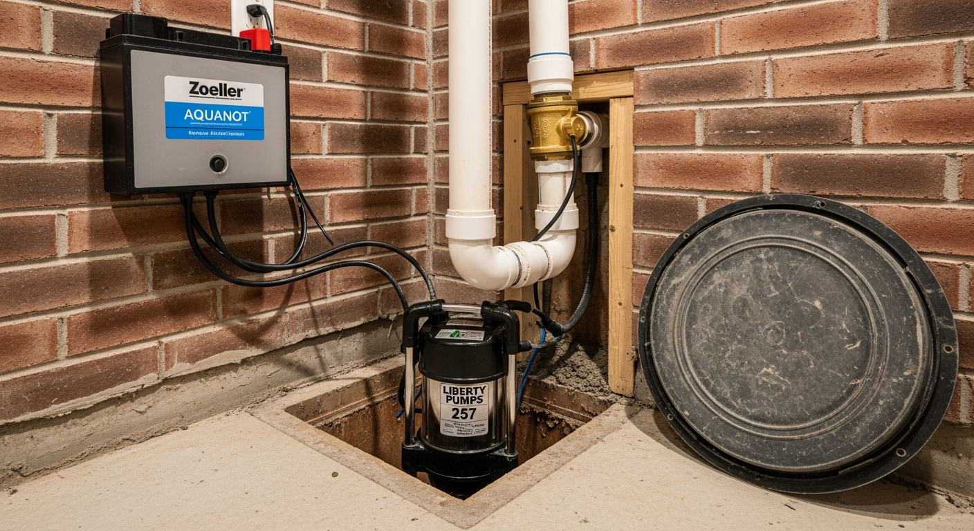 East Gwillimbury sump pump installation portfolio sample — finished by licensed RenoHouse crew