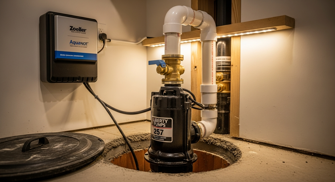 Recent King City-area sump pump installation project — professional finish detail