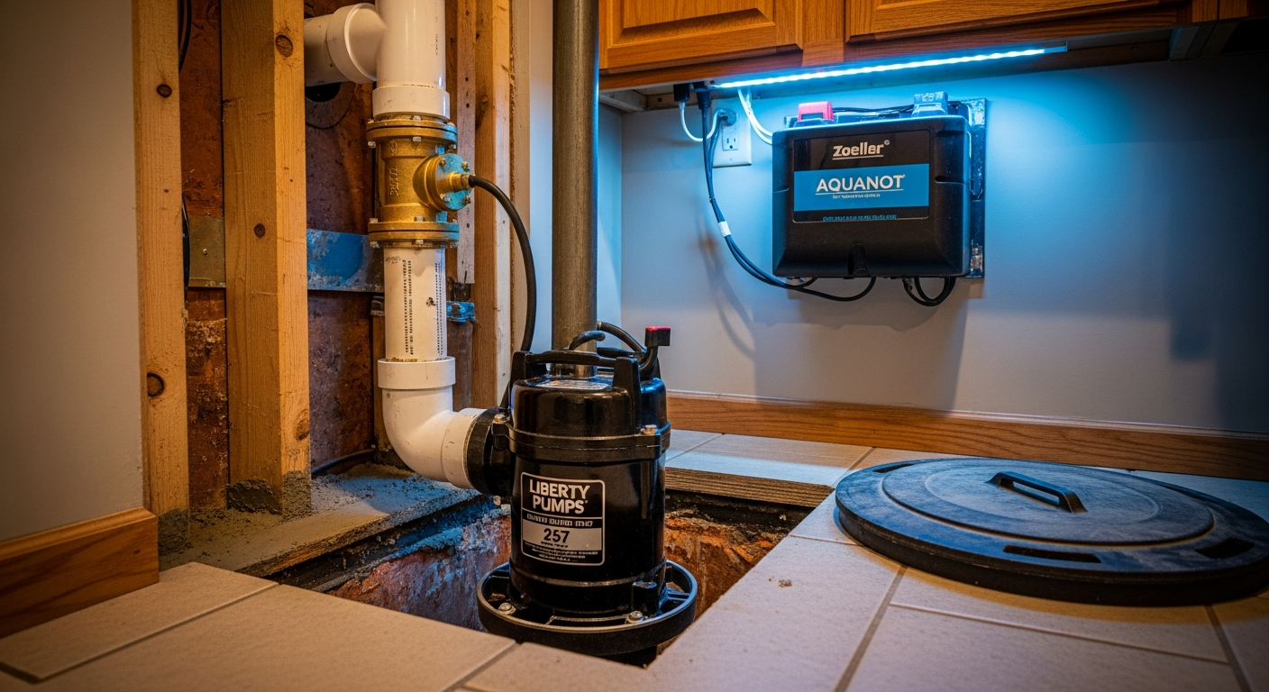 Sump Pump Installation project in Uxbridge — RenoHouse quality standard completed work