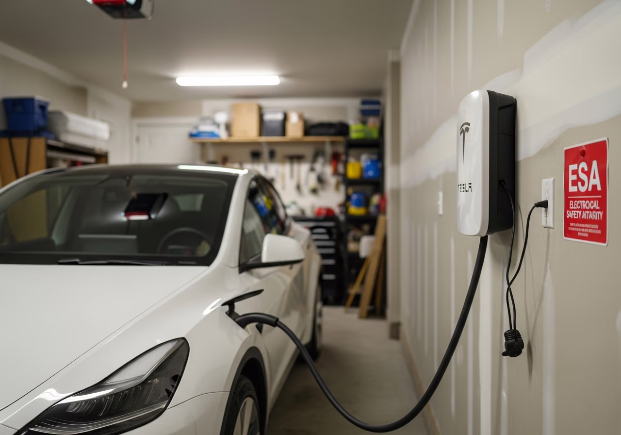 Toronto GTA tesla wall connector installation specialist team — licensed RenoHouse