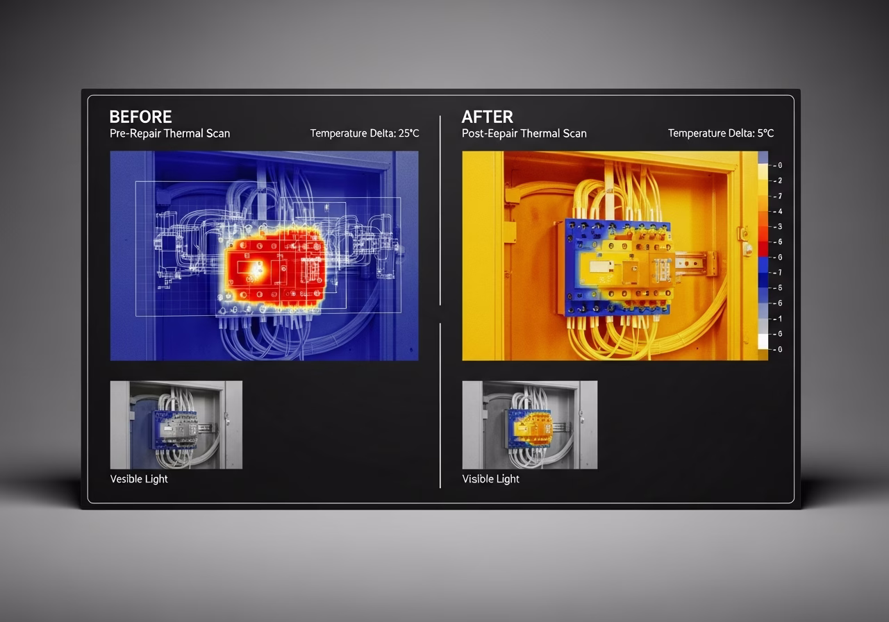 Side-by-side product and material comparison for thermal imaging inspection — typical brands and finishes used in Toronto hom