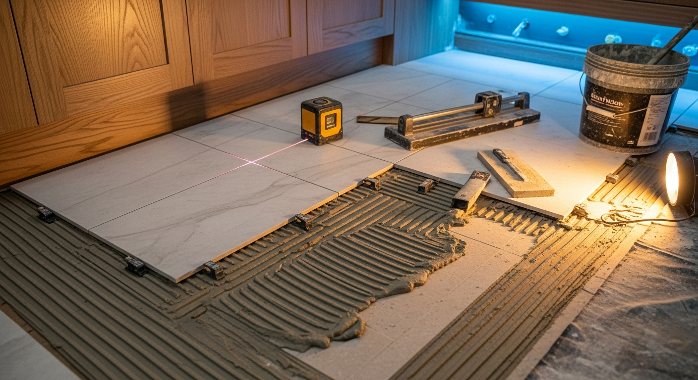 Toronto GTA tile flooring installation specialist team — licensed RenoHouse