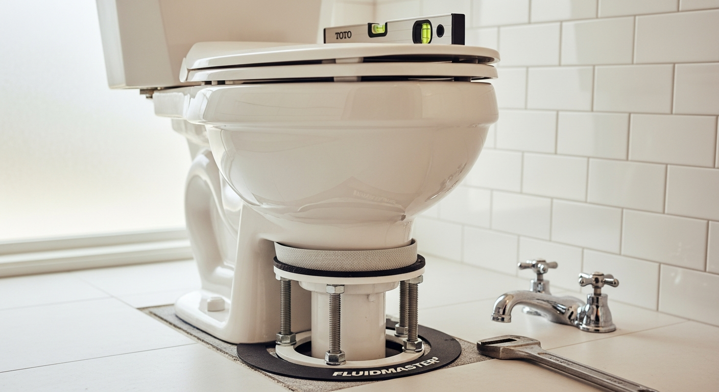 Recent Brock-area toilet repair & installation project — professional finish detail