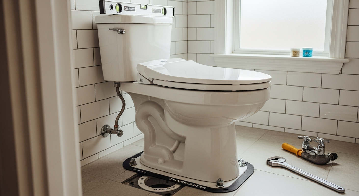 Recently completed toilet repair & installation renovation in a Milton home