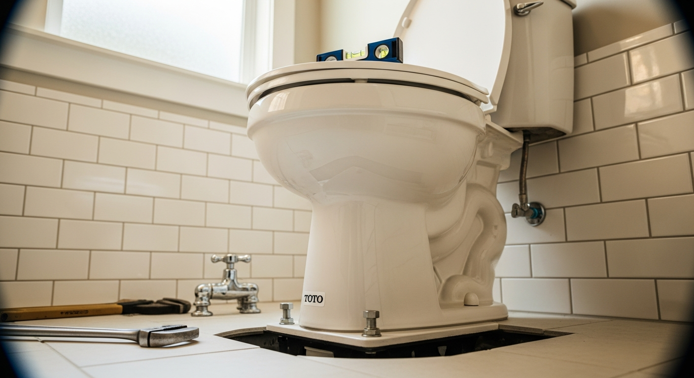 Professional toilet repair & installation project completed by RenoHouse in Oakville — quality workmanship guaranteed