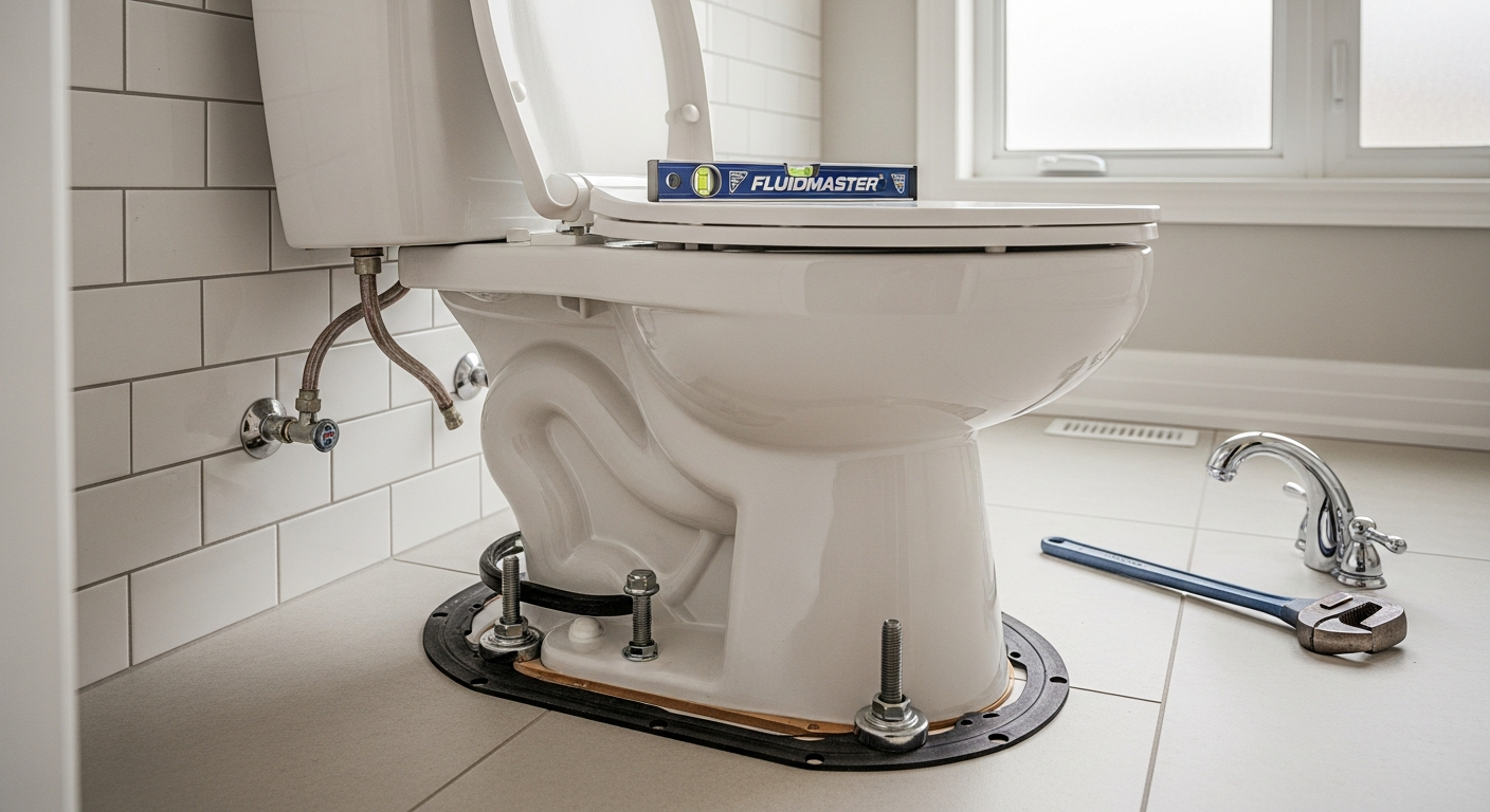 Recent Stouffville-area toilet repair & installation project — professional finish detail