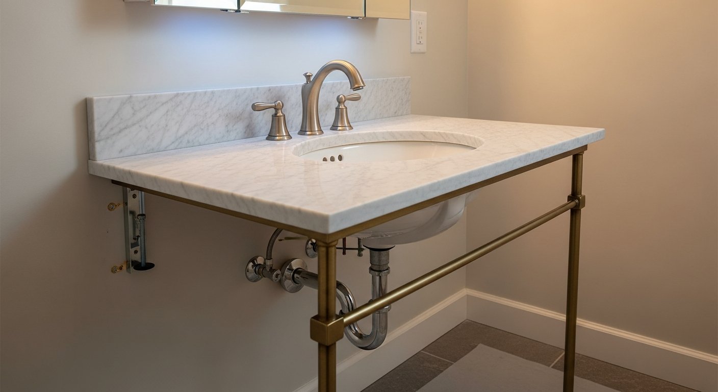 Recently completed vanity installation & replacement renovation in a Burlington home