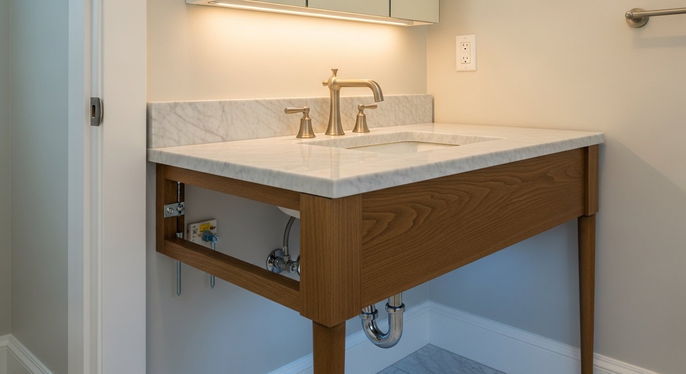 Recently completed vanity installation & replacement renovation in a North York home