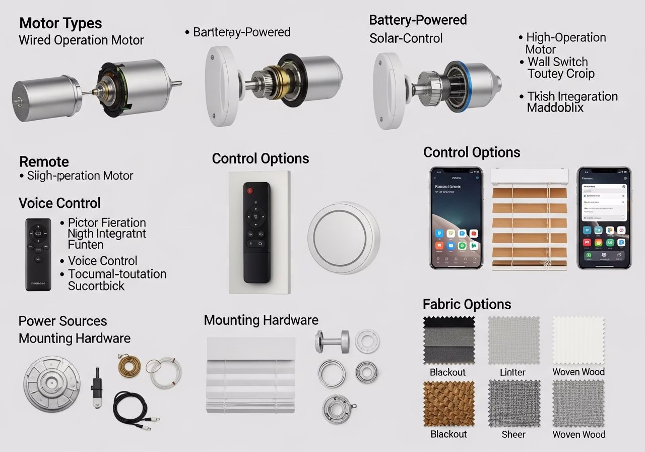 Motorized Blinds Installation brand and material comparison
