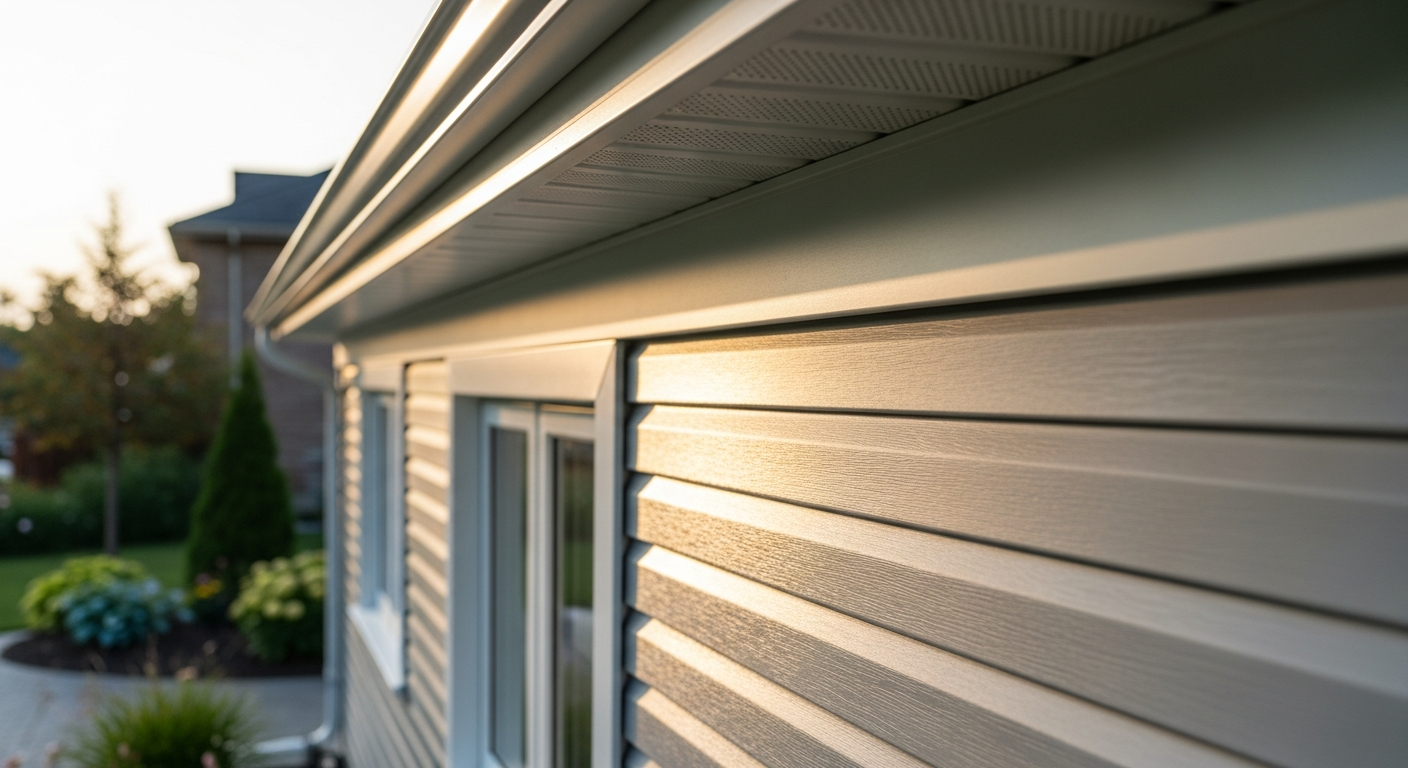 Recent Clarington-area vinyl siding installation project — professional finish detail