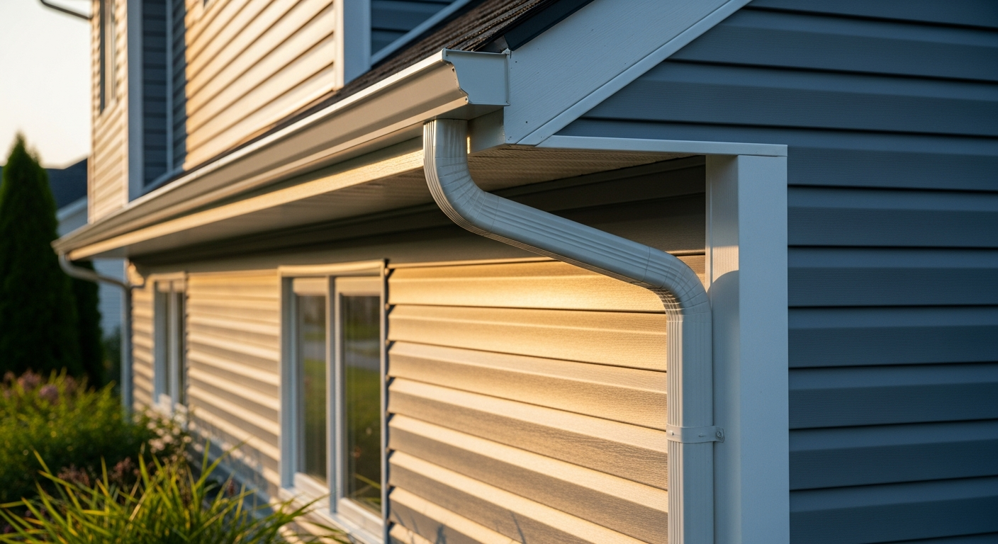 Vinyl Siding Installation portfolio close-up from a Scugog renovation by RenoHouse
