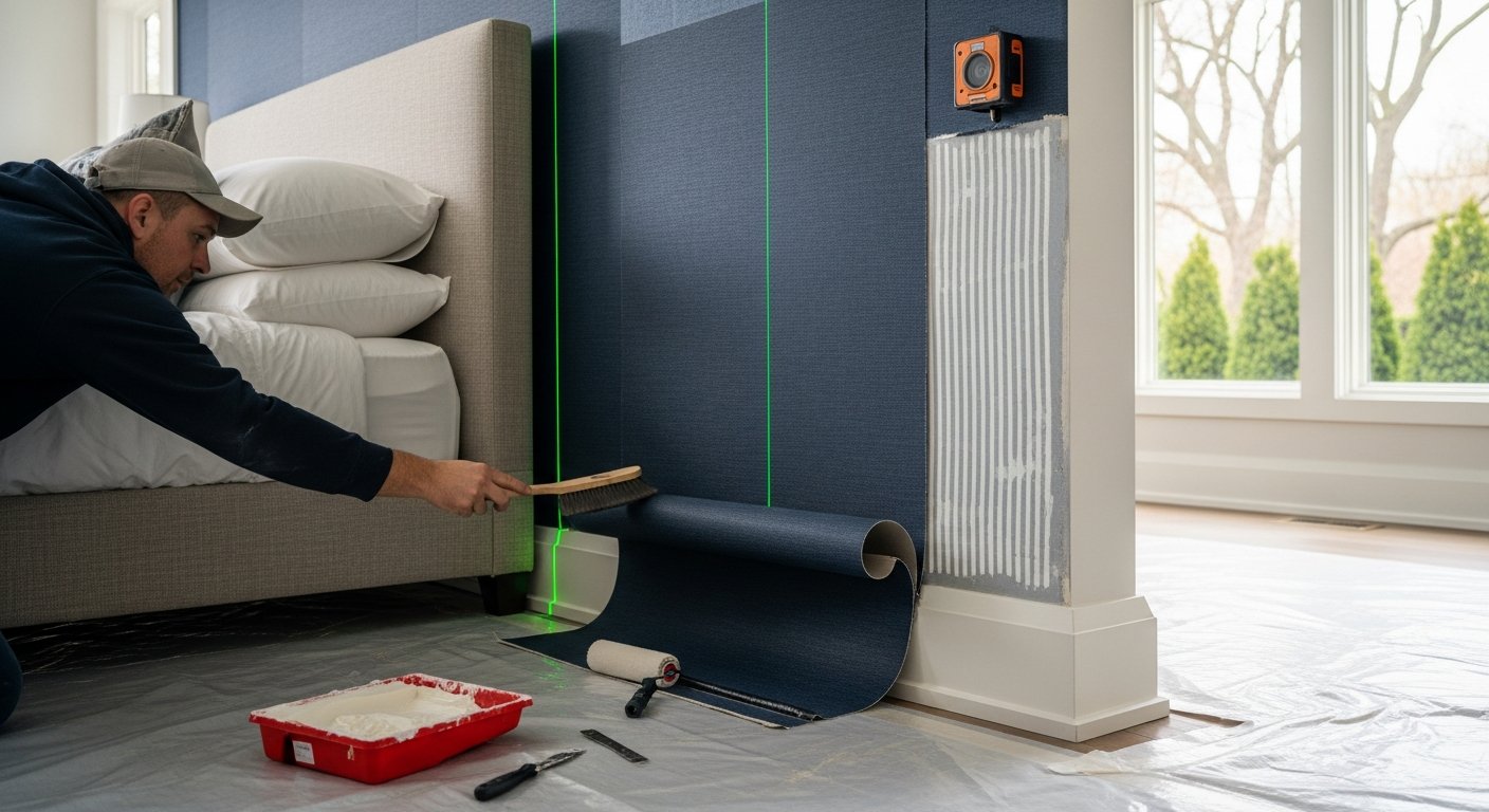 Wallpaper Installation & Removal project in Markham โ RenoHouse quality standard completed work