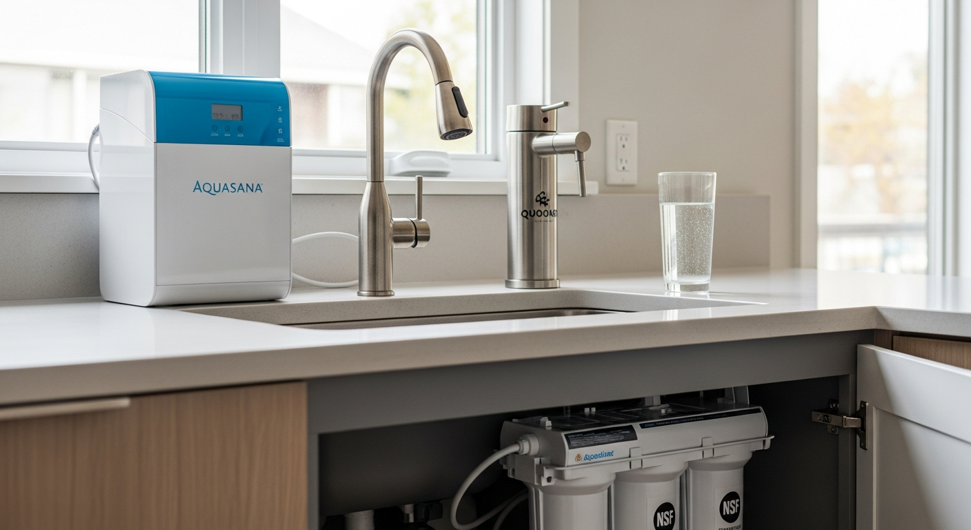 Detail view of a water filtration job finished in Etobicoke — expert craftsmanship