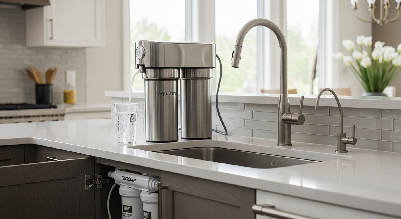 Recently completed water filtration renovation in a King City home