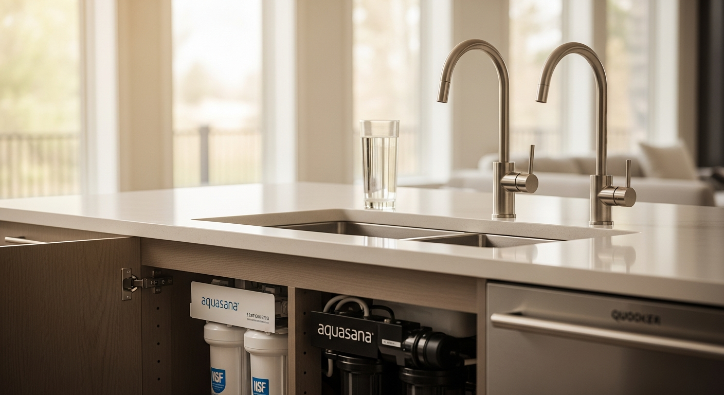 Water Filtration portfolio close-up from a Markham renovation by RenoHouse