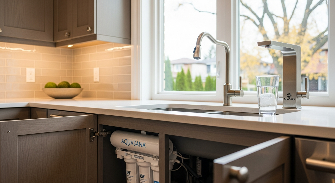 Water Filtration portfolio close-up from a Mississauga renovation by RenoHouse