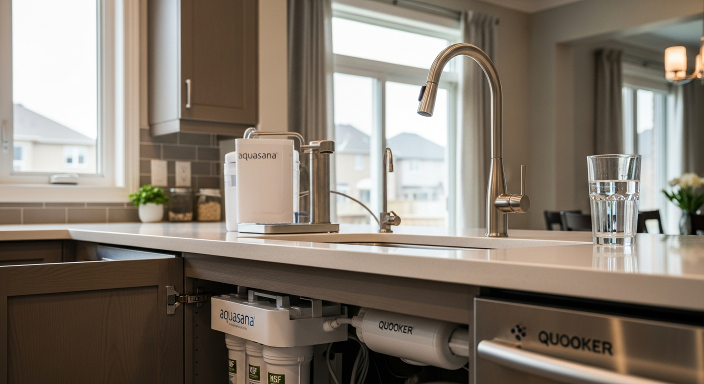 Final result of a water filtration project at a Newmarket residence