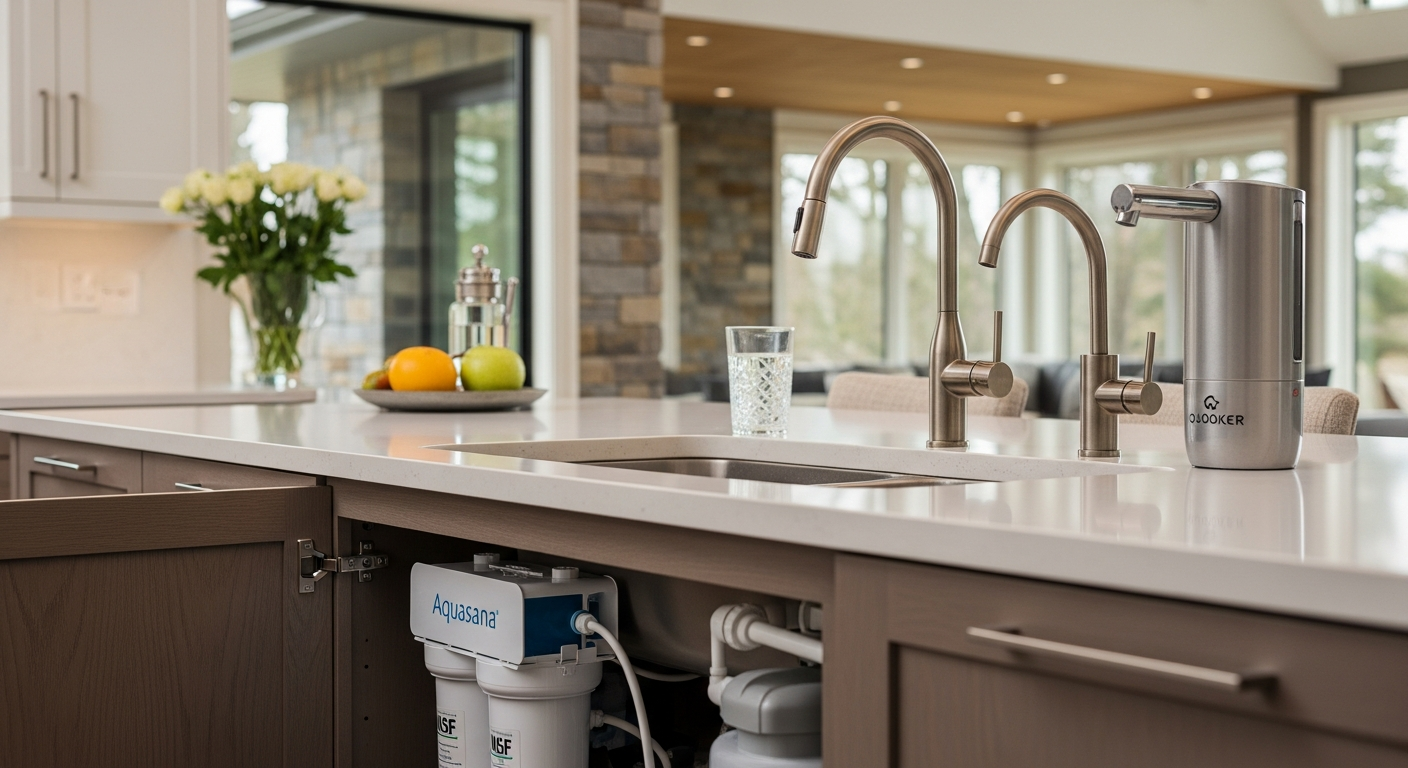 Water Filtration portfolio close-up from a Oakville renovation by RenoHouse