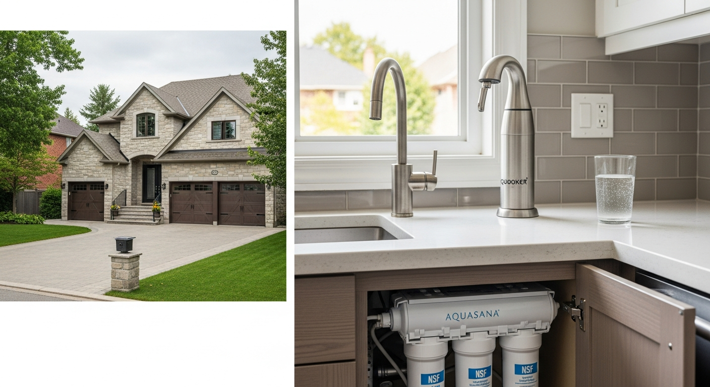 Detail view of a water filtration job finished in Richmond Hill — expert craftsmanship