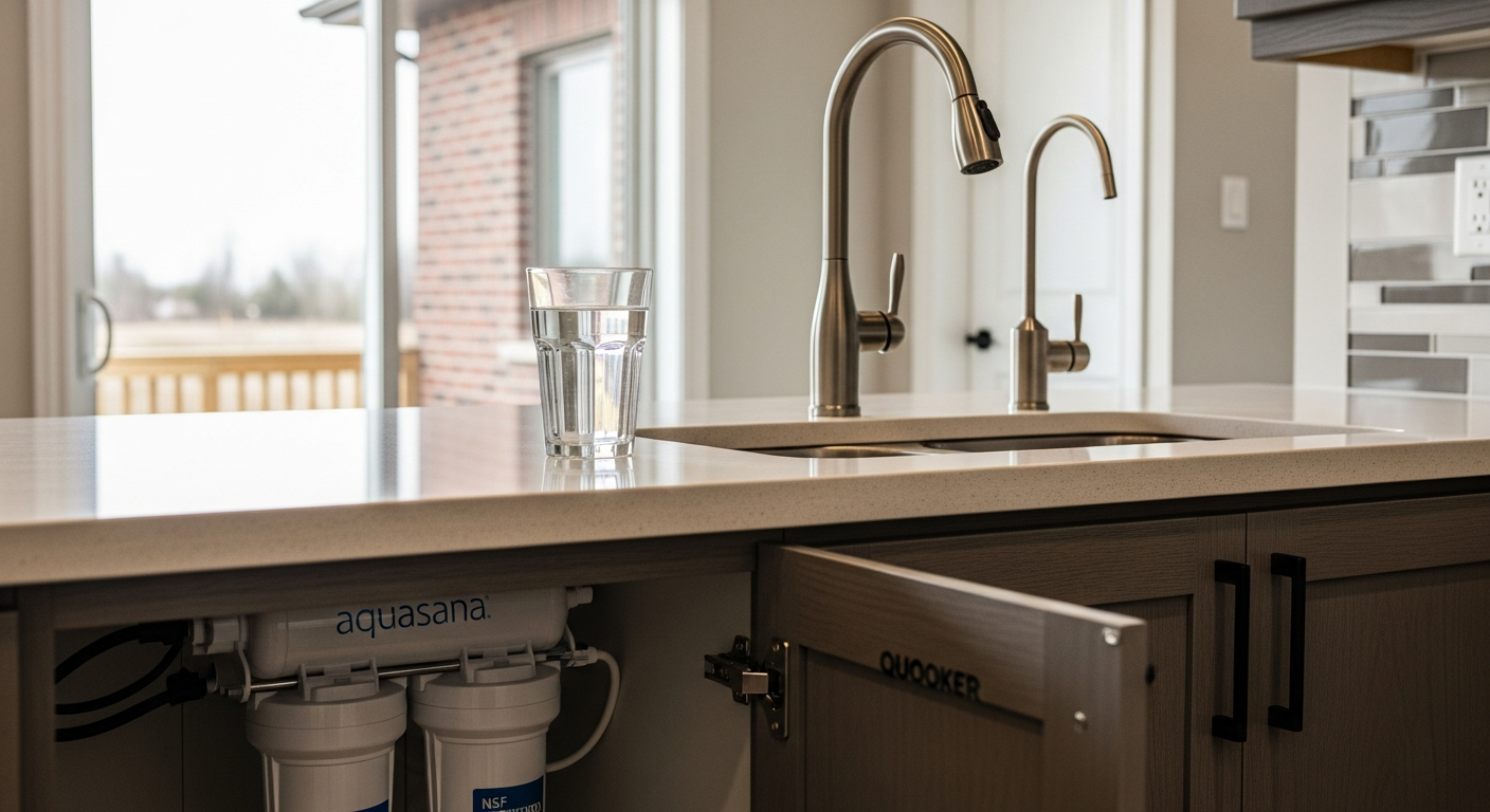 Water Filtration portfolio close-up from a Stouffville renovation by RenoHouse