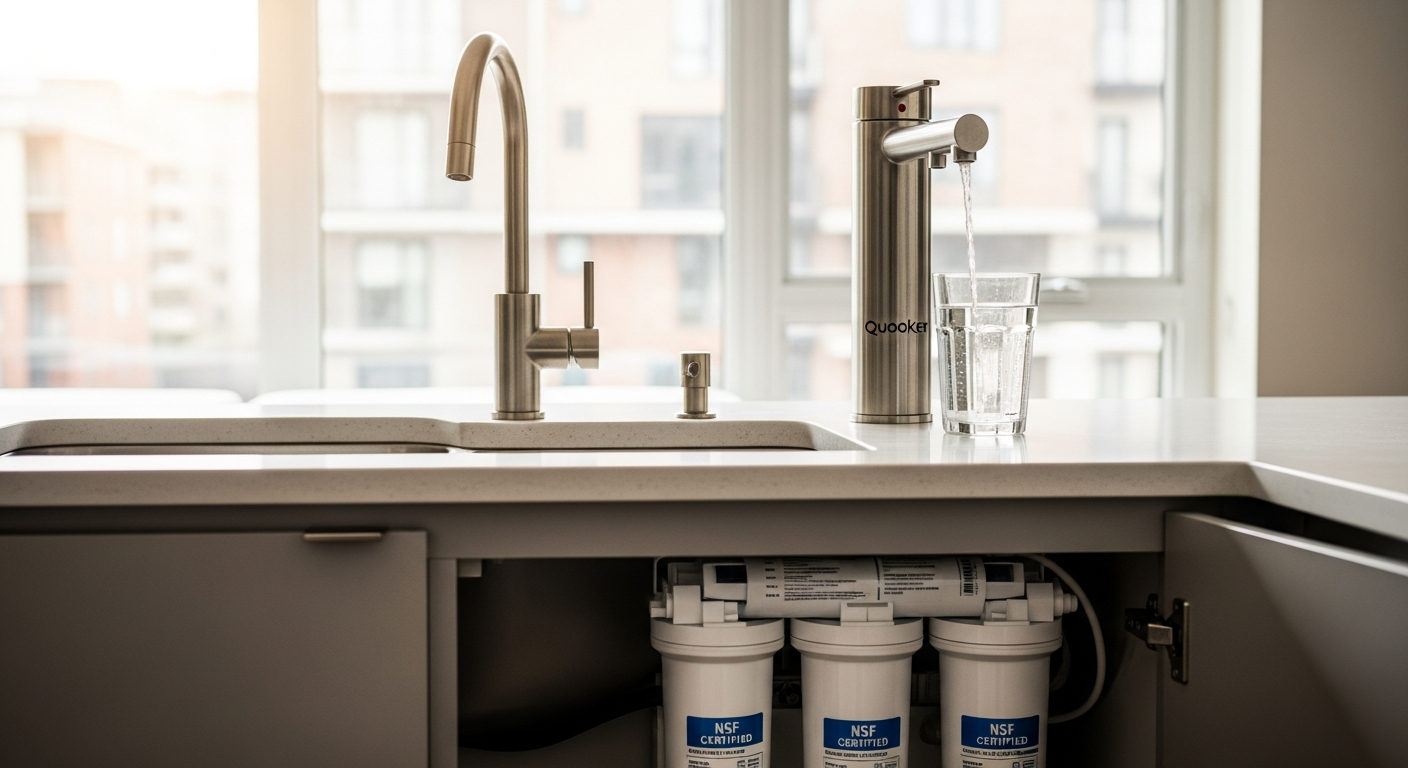 Recent Vaughan-area water filtration project — professional finish detail