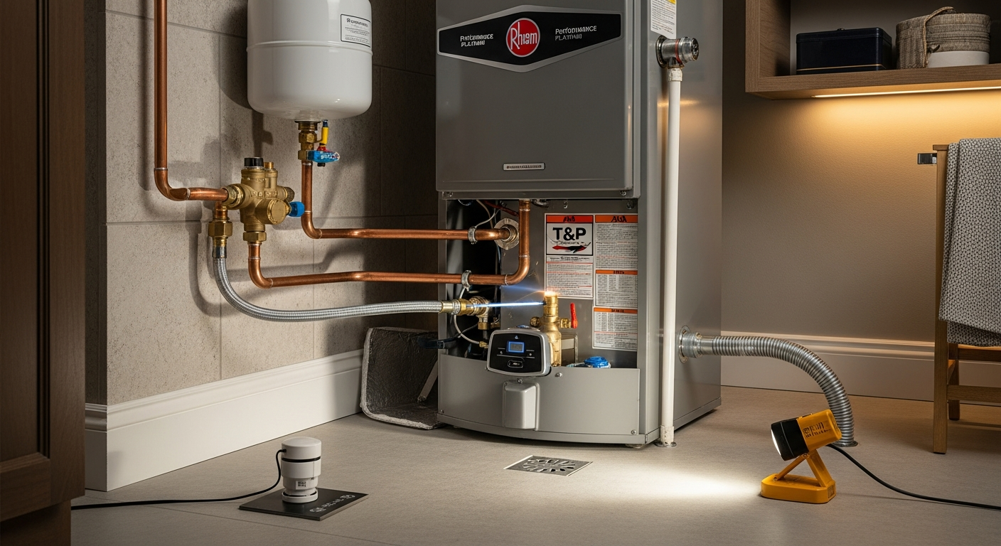 Water Heater Repair & Installation portfolio close-up from a Milton renovation by RenoHouse