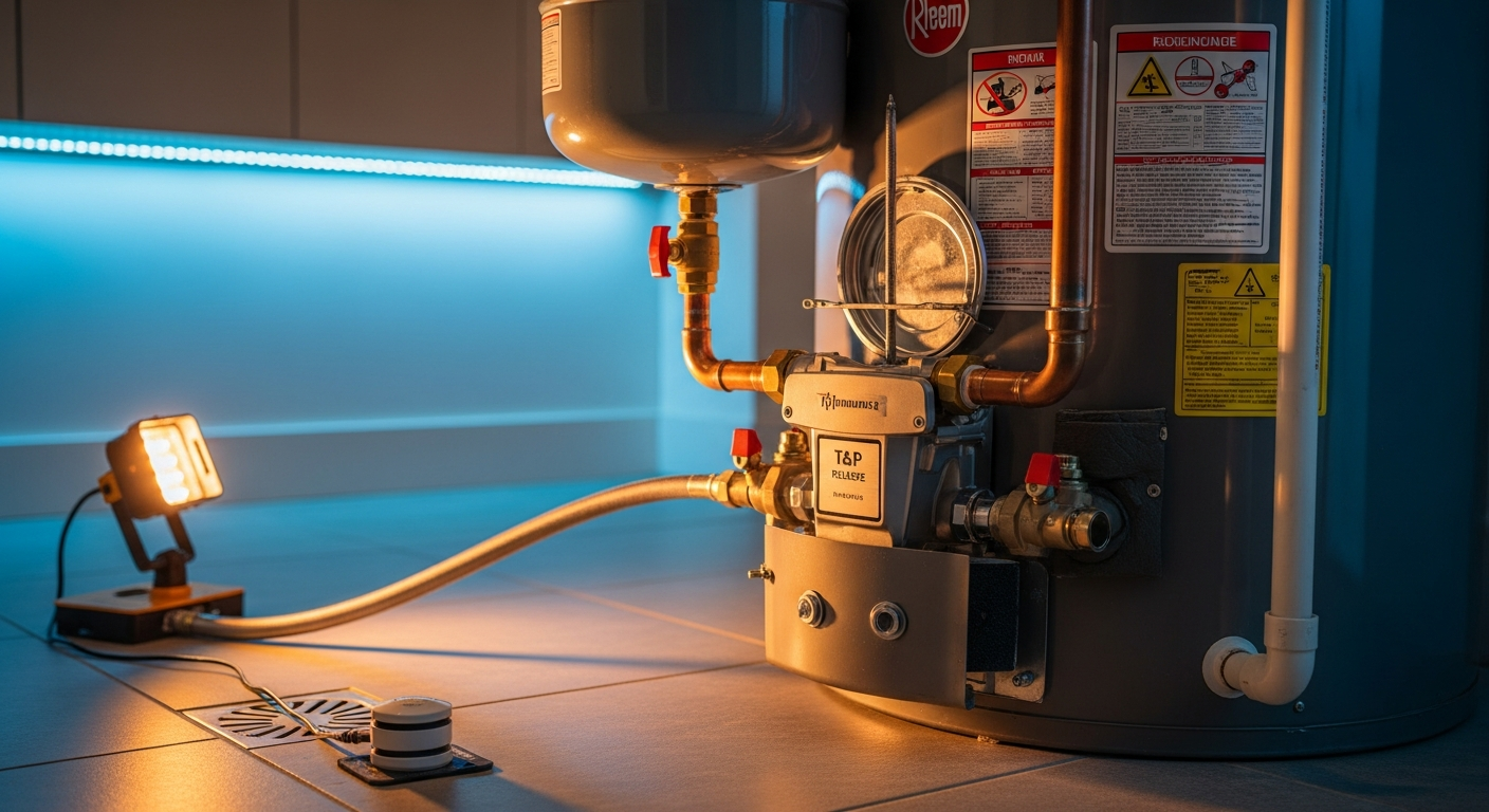 Editorial detail of a Mississauga water heater repair & installation install — visible quality finish