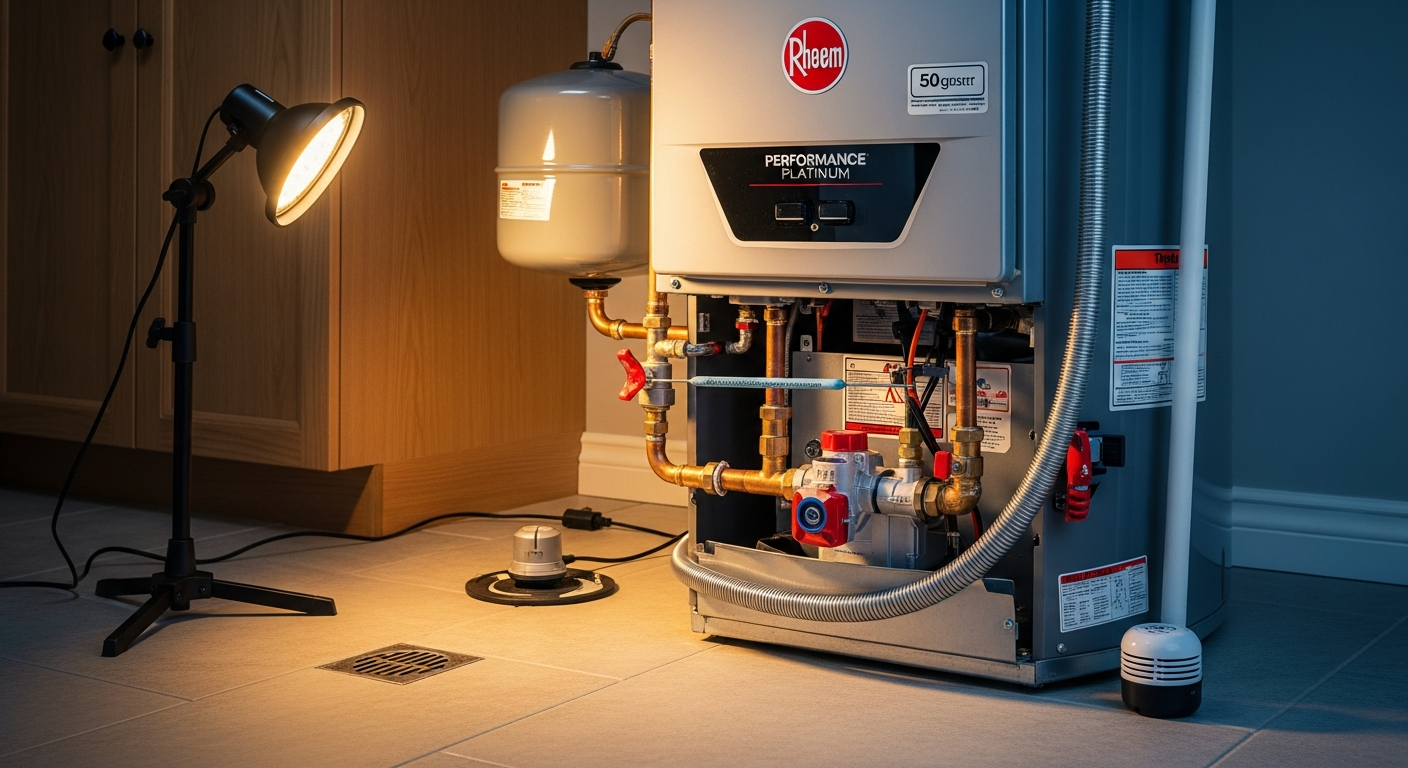 Editorial detail of a Oakville water heater repair & installation install — visible quality finish
