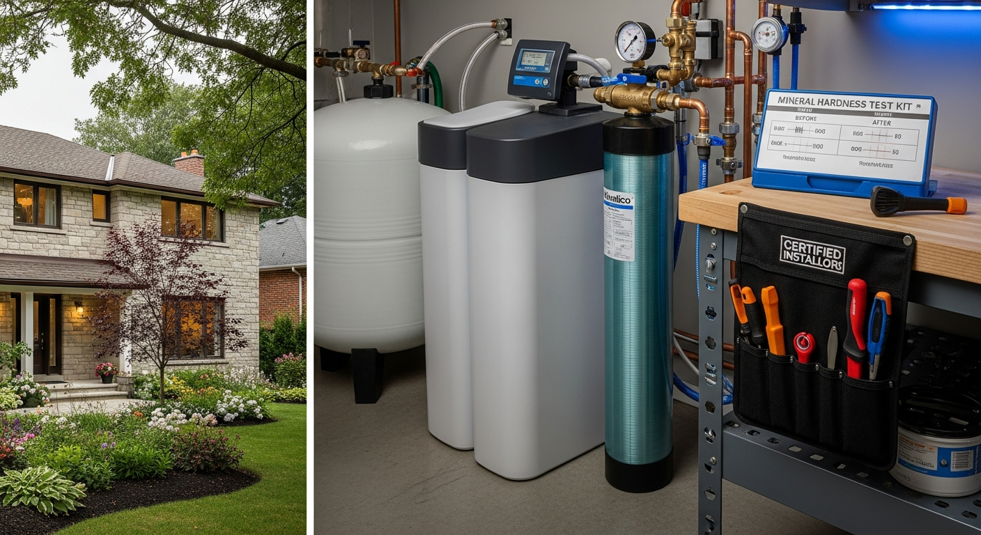 Professional water softener installation project completed by RenoHouse in Burlington — quality workmanship guaranteed
