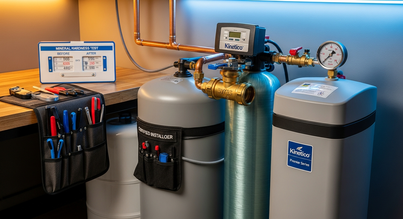 Professional water softener installation project completed by RenoHouse in North York — quality workmanship guaranteed