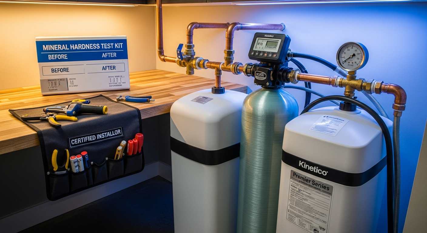 Professional water softener installation project completed by RenoHouse in Pickering — quality workmanship guaranteed