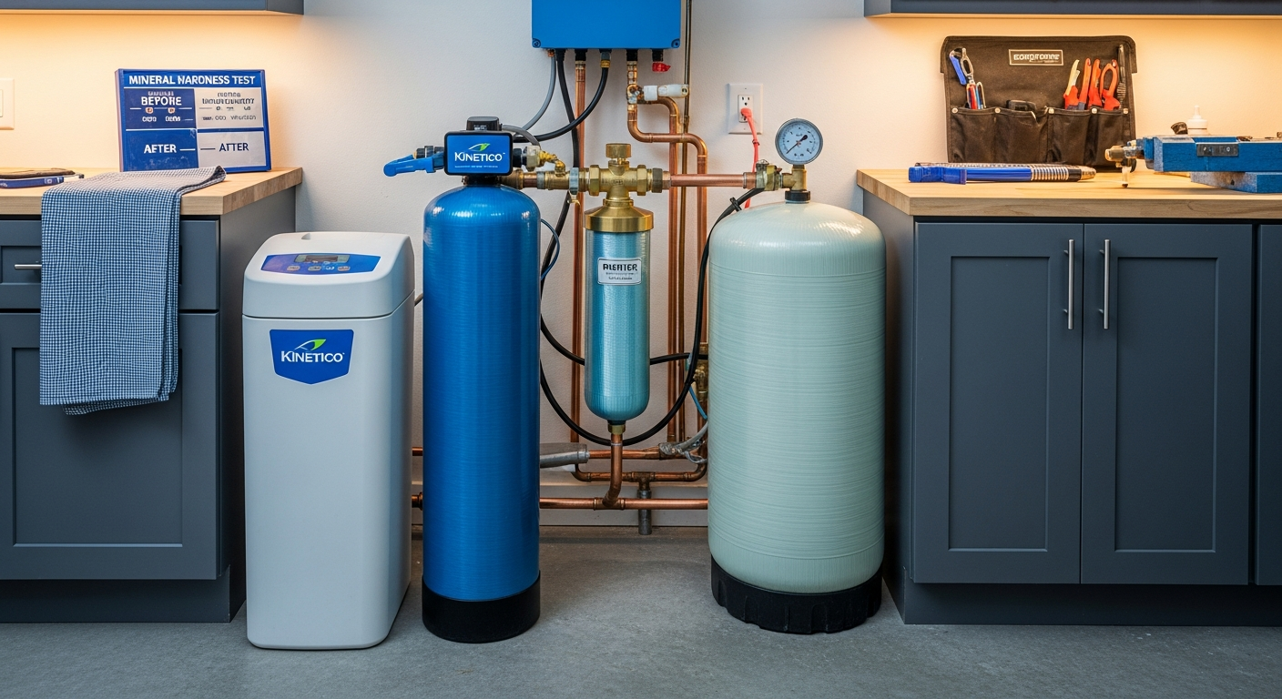 Water Softener Installation portfolio close-up from a Richmond Hill renovation by RenoHouse