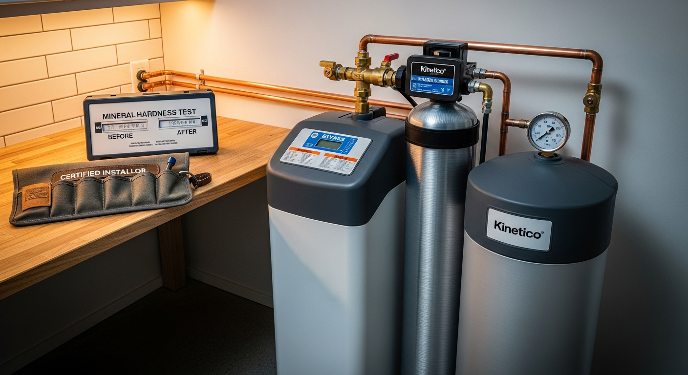 Water Softener Installation portfolio close-up from a Toronto renovation by RenoHouse
