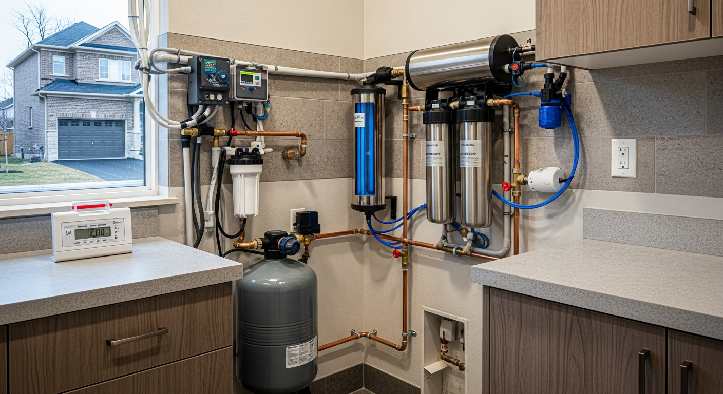 Well Water Treatment portfolio close-up from a Milton renovation by RenoHouse