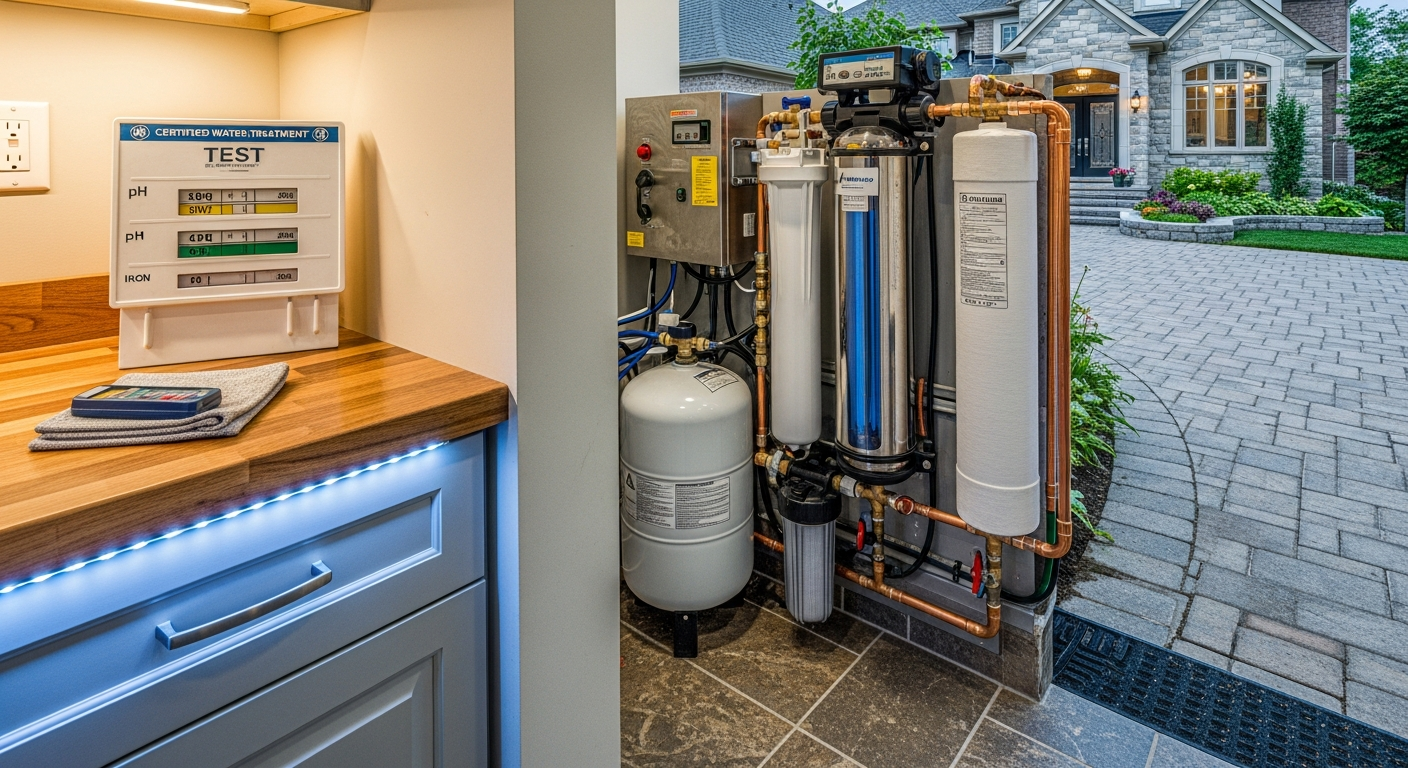 Well Water Treatment portfolio close-up from a Richmond Hill renovation by RenoHouse