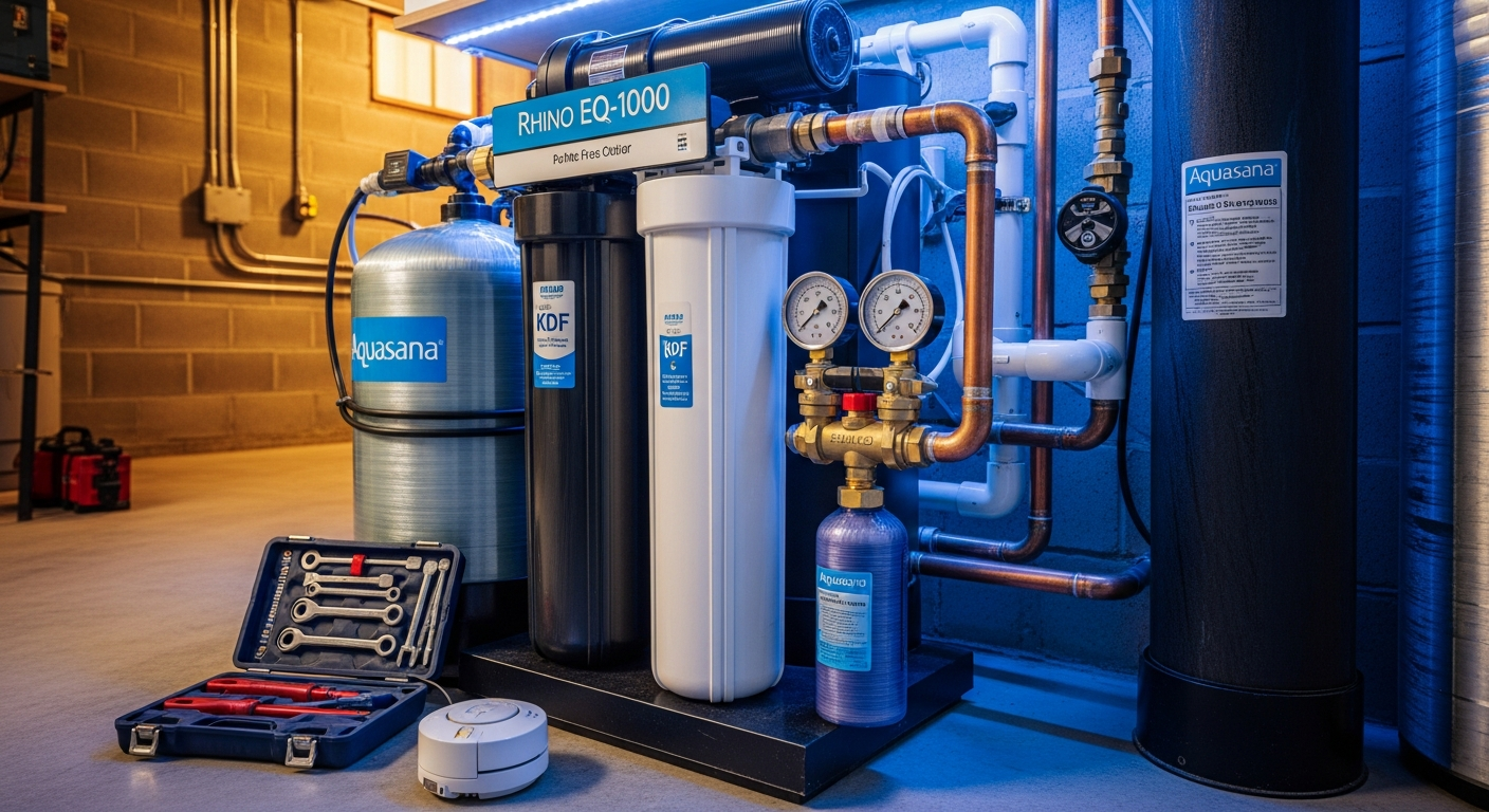 Whole-House Water Filtration project in Georgina — RenoHouse quality standard completed work