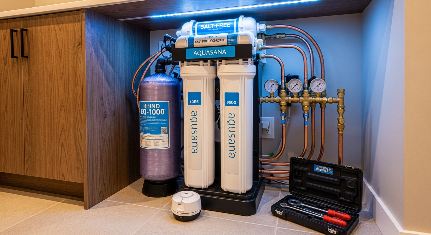 Vaughan whole-house water filtration portfolio sample — finished by licensed RenoHouse crew