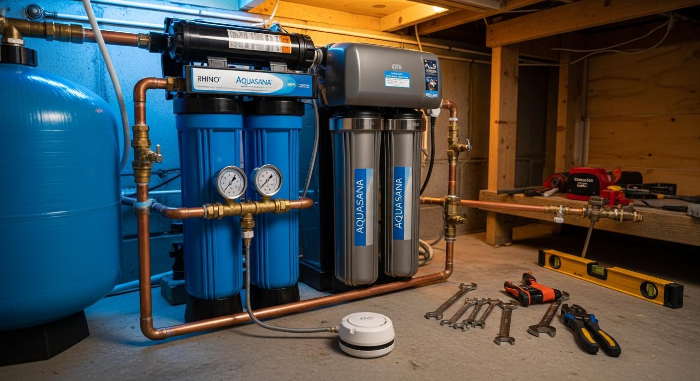 Whole-House Water Filtration portfolio close-up from a Whitby renovation by RenoHouse