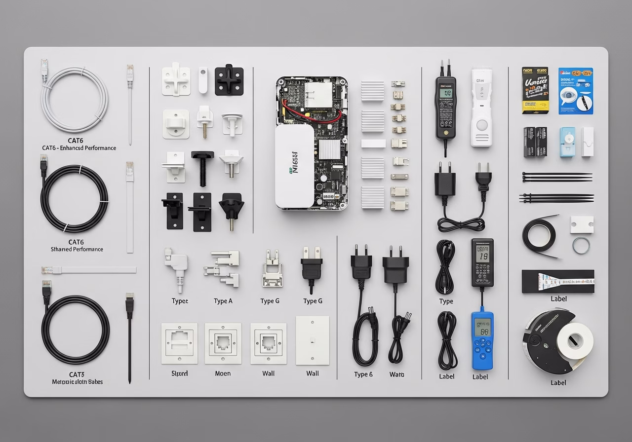 Brand and material comparison for WiFi mesh network installation