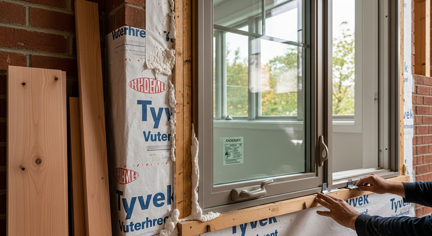 Editorial detail of a North York window installation install — visible quality finish
