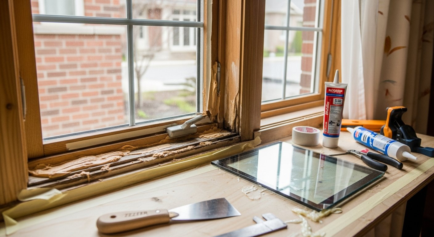 Recent East Gwillimbury-area window repair project โ professional finish detail