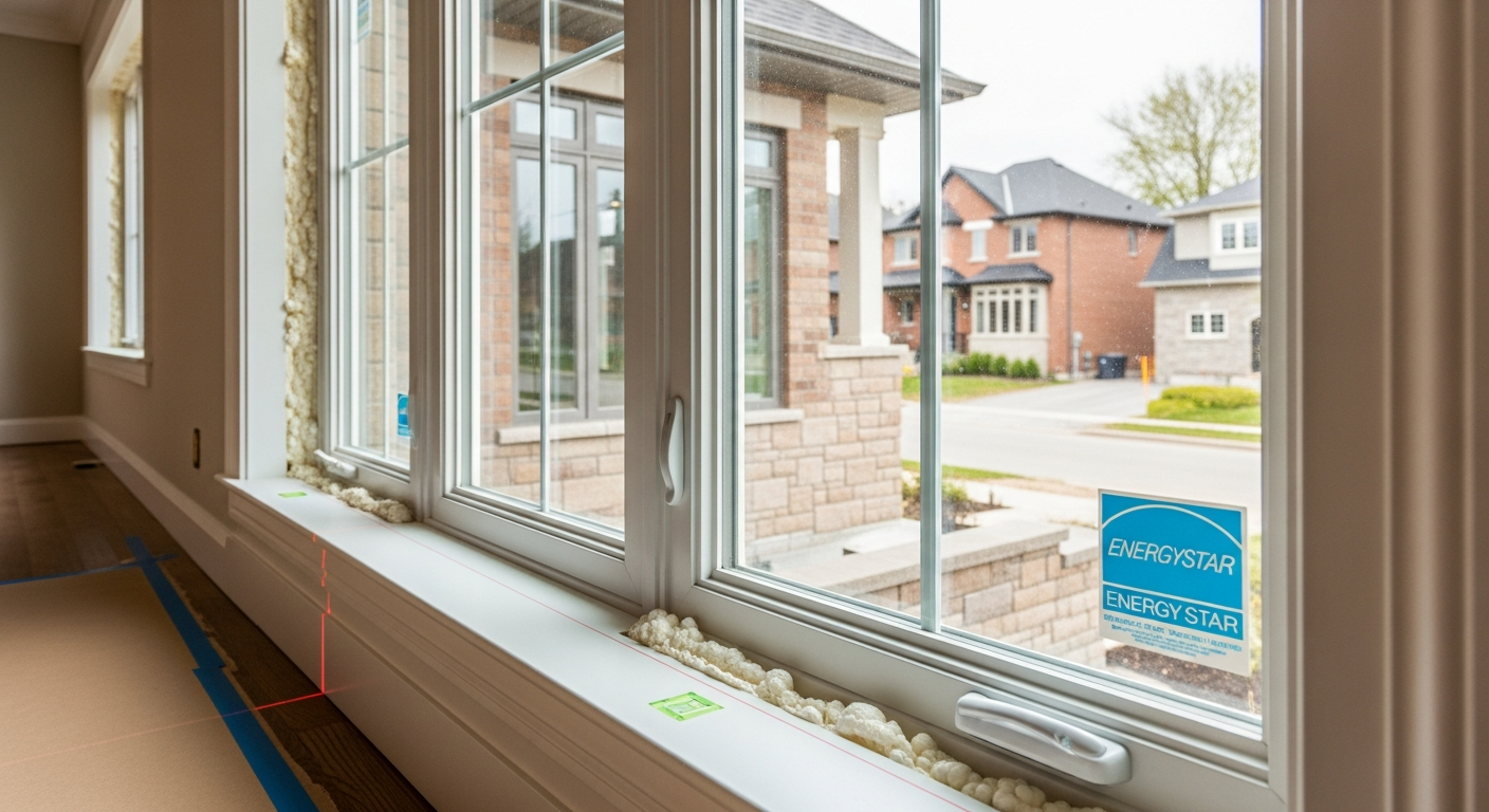 Recent Oakville-area window replacement project — professional finish detail