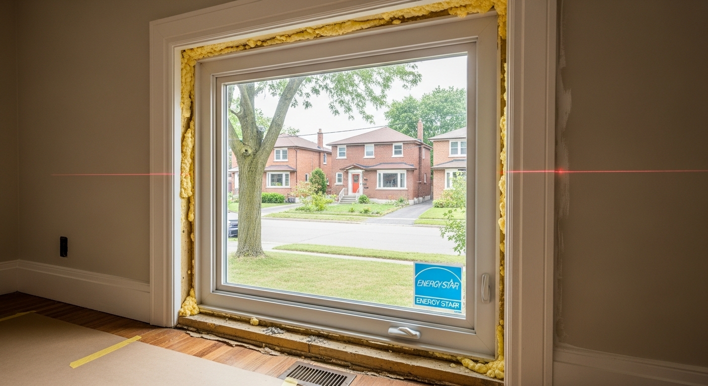 Window Replacement portfolio close-up from a Pickering renovation by RenoHouse