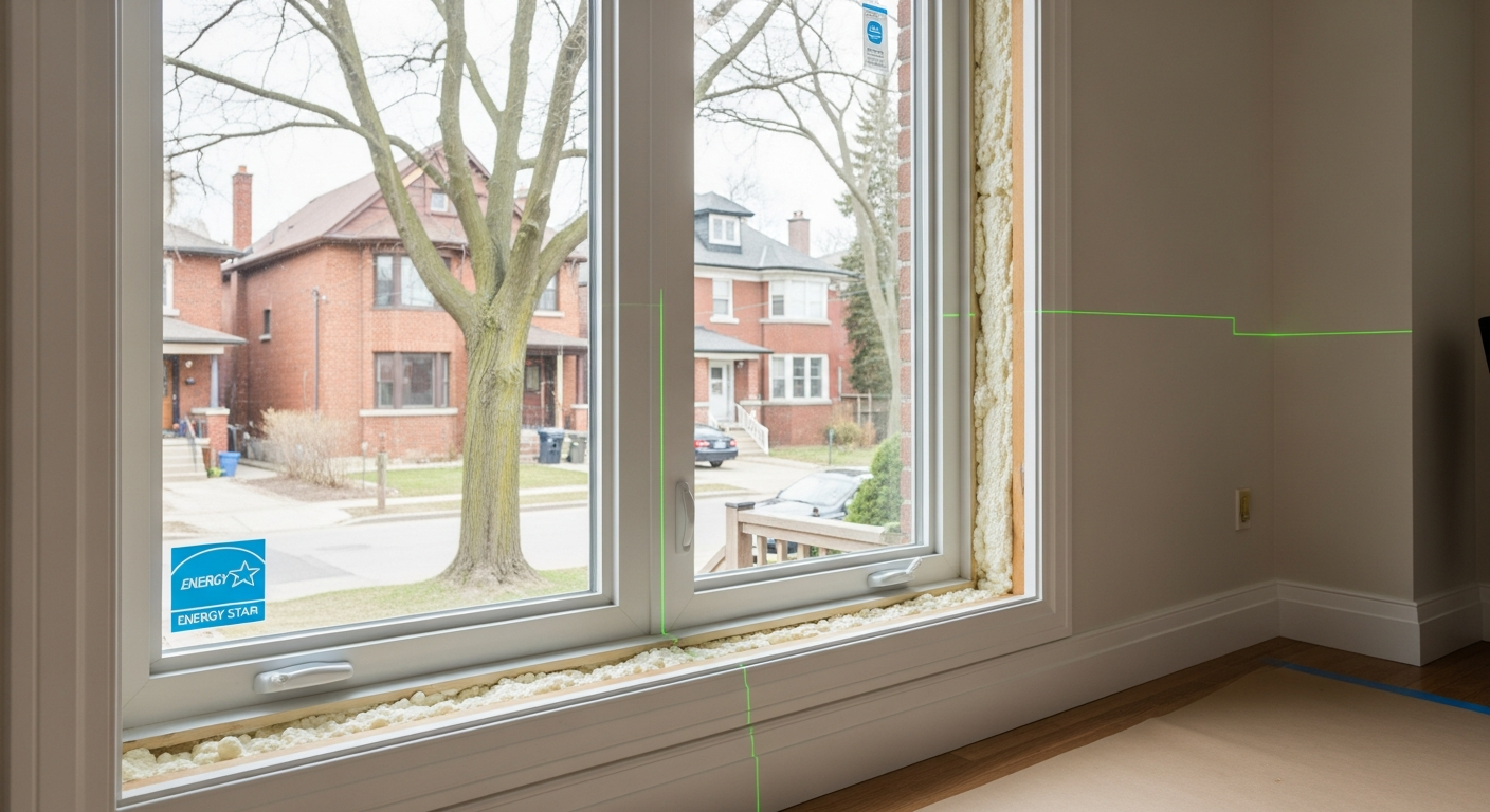 Recent Toronto-area window replacement project — professional finish detail